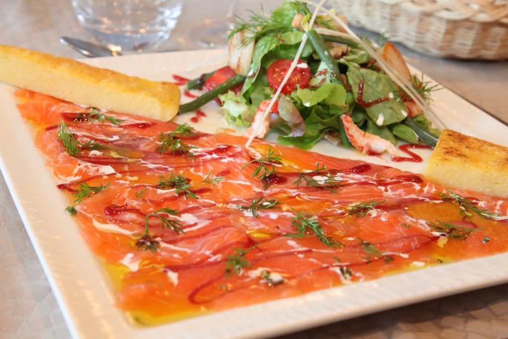 Carpaccio de saumon Traiteur Valentigney